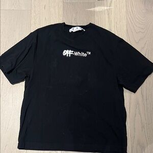 Off-White Black Short Sleeve Tee